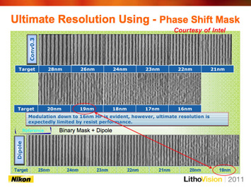 Figure 1. EUV1 resolution (courtesy of Intel Corporation) achieved using a phase shift mask, with pattern modulation below 19 nm hp evident (left image). O<sub>2</sub> in-situ cleaning optimization halted degradation of EUV light intensity at the reticle.